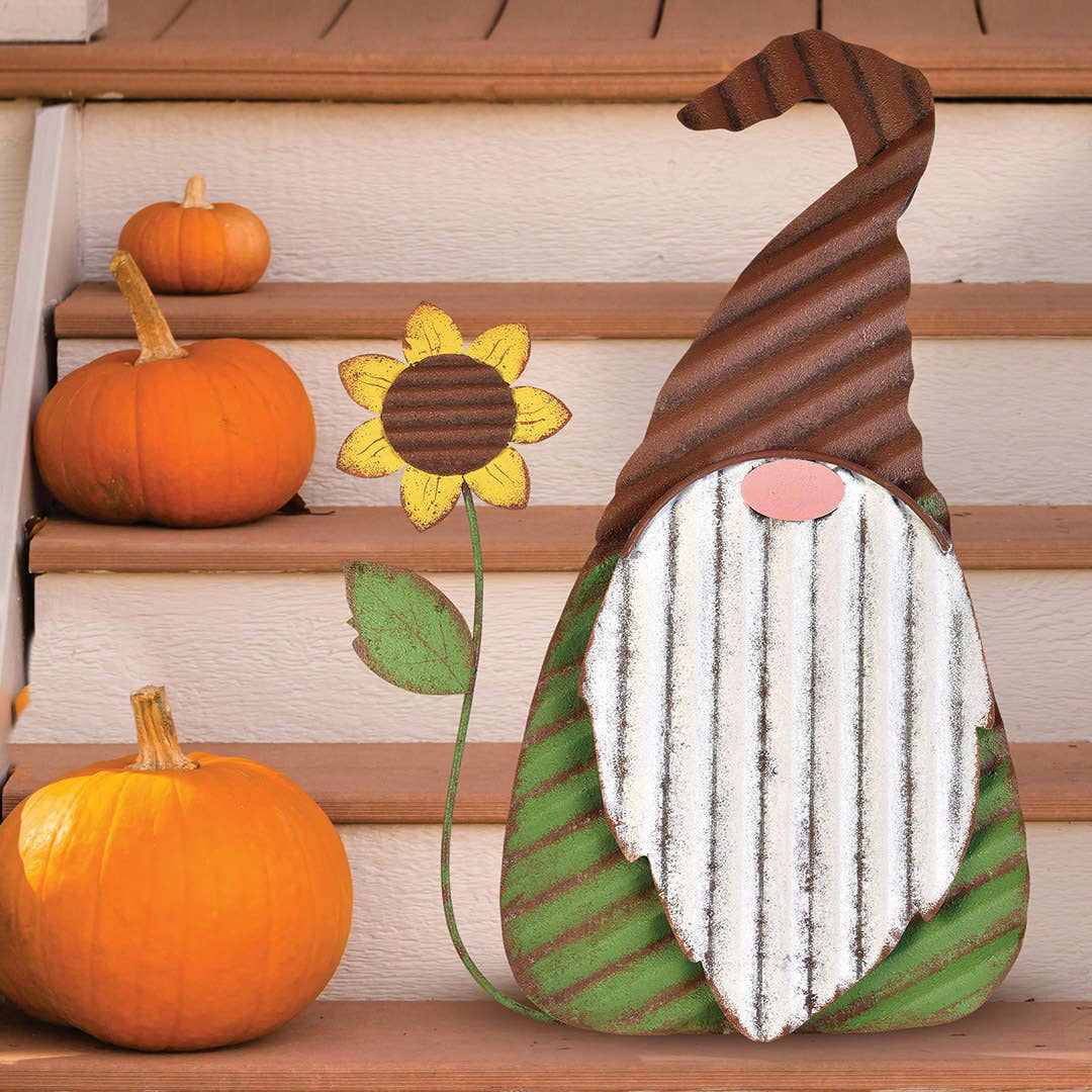 Sunflower Gnome Porch Sitter