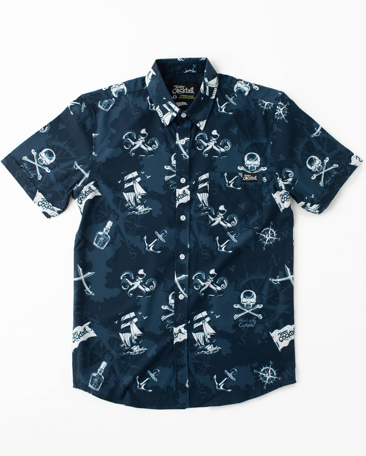 Pirate Flag Unisex Button Up(1)
