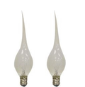 2/Pkg, 7 Watt Clear Silicone Bulbs, Candelabra Base