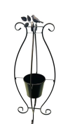 Bronze Plant Stand w/Bird